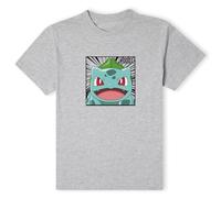 Pokemon Official Bulbasaur T-Shirt - Grey Pokemon Grey One Size