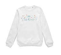 Pokemon Official Happy Holidays Outlines Sweatshirt - White | Size: Large Pokemon White L