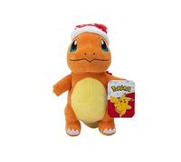 Pokémon Official & Premium Quality 8-inch Holiday Charmander Plush with Santa Hat - 8-Inch Charmander Plush with Unique Accessory