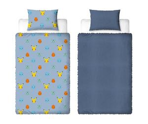Pokemon Official Single Fleece Duvet Cover Set | Super Soft and Warm | Official Gaming Merchandise Bedding | Reversible 2 Sided Winter Cosy Kids Bedding Cover Including Matching Pillow Cases
