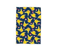 Pokemon Officially Licensed Fleece Blanket | Super Soft Warm Throw, Pikachu and Pokeball Design | Perfect For Home, Bedroom, Sleepovers & Camping | Size 100 x 150cm | Blue