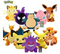 POKEMON Original Plush Toy Gengar Pikachu Charizard Genuine Plush Doll Soft Kawaii Cute Cartoon Piplup Toys for Kids Gift 8 20CM