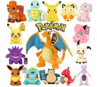 POKEMON Original Plush Toy Gengar Pikachu Kawaii Charizard Genuine Plush Doll Soft Cute Cartoon Piplup Toys for Kids Gift 1K 28CM