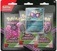 Pokémon: Pack of 3 Scarlet and Purple Pêchaminus Booster Packs TCG Nebula Fable (3 Booster Packs and 1 Shiny Promo Card)
