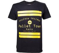 POKEMON Pallet Town Kanto Men's T-Shirt, Black (TS408064POK-XL)