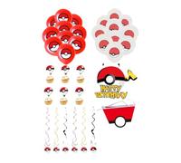 Pokémon Party Supplies | Birthday Supplies Set | Pokeball