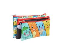 Pokemon Pencil Case Split Multi-Character 3-in-1 Stationery Pouches