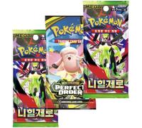 Pokemon Perfect Order English Booster Pack x1 | Pokémon Nihil Zero Korean Booster Packs x2 | Booster Pack Bundle | Mega Evolution Series | Titan Authenticated