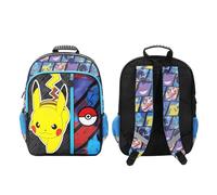 Pokemon Pikachu and Pokeball 16" Kid's Backpack For School And Travel