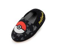 Pokémon Pikachu Black Slippers | Kids Slip-On Loafers with Optional Design | Comfortable House Shoes for Boys, 3d, 13.5 Little Kid