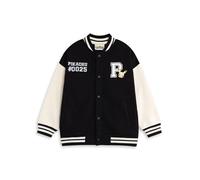 Pokémon Pikachu Boys Bomber Jacket in Black | Unisex Kids Varsity Jacket with Graphics | Long Sleeve Casual Outerwear | 0025 Index Character Apparel - 5-6 Years