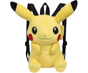 POKEMON PIKACHU CHARACTER SOFT TOY SCHOOL BAG BACKPACK 40 cm TALL ZIPPED POUCH