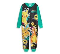 Pokémon Pikachu Charizard Dragonite Boys Multicoloured Zip-Up Onesie | Long Sleeve Microfleece Sleepwear & Loungewear | Pokemon Merch - 7-8 Years
