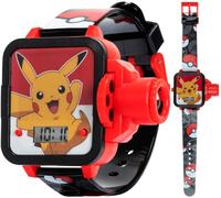 Pokemon Pikachu Children's LCD Projection Clock with 6 Character Images