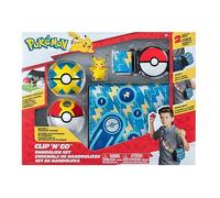 Pokémon- Clip 'N' Go Bandolier Set-Include 2 Pollici Pikachu Battle Figure con Q