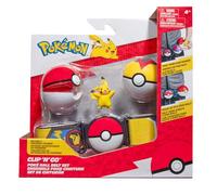 Pokémon Pikachu Clip ‘N’ Go Belt Set - 2-Inch Pikachu Battle Figure with Clip ‘N’ Go Belt plus Poké and Level Ball Accessories