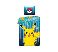 Pokemon Pikachu Duvet Cover Set 140 x 200 cm 100% Cotton Nintendo
