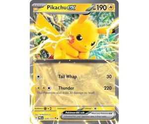 Pokemon - Pikachu ex 028/131 - Prismatic Evolutions - Double Rare - Foil - Single Card