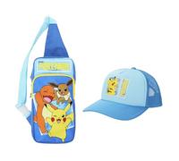 Pokémon Pikachu & Friends 2-Piece Youth Sling Bag & Foam Trucker Hat Set, Pokémon Pikachu & Friends, One size