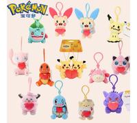 Pokémon Pikachu Gengar Charmander Togepi Anime Plush Toy Cartoon & Cute Doll keyring Children's Toy Backpack pendant 8cm Mew