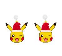 Pokemon Pikachu Holiday Christmas Earrings Santa Hat (Pikachu Santa)