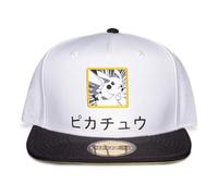 Pokemon Pikachu Japanese Patch Snapback Baseball Cap SB463644POK White