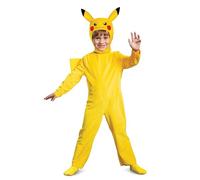 Pokémon Pikachu Jumpsuit Fancy Dress for Toddlers, Official Pokémon Licensed Deluxe Unisex Fancy Dress by Disguise, with Fabric Hood and Attached Tail, for 3-4, 4-6 years