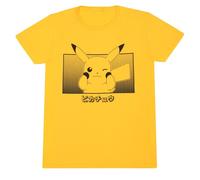 Pokémon Pikachu Katakana T-Shirt yellow L