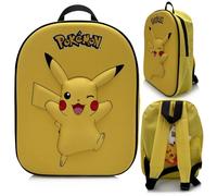 Pokémon Pikachu Kids Backpack 3.5L - Lightweight Preschool Backpack 27 cm - Nursery School Bag for Boys and Girls Ages 3-6 - Yellow or Red Backpack (Yellow)