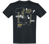 Pokémon Pikachu Line Art T-Shirt black M