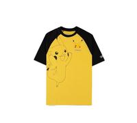 Pokémon Pikachu Männer T-Shirt gelb Fan-Merch, Gaming L Gelb
