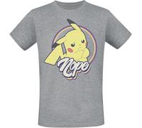 Pokémon Pikachu - Nope T-Shirt mottled grey S