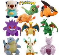 Pokemon Pikachu Plush Oshawott Stuffed Doll Charizard Gengar Tepig Blastoise Caterpie Mewtwo Peluche Toys Hobbies Xmas Gift Leafeon 20cm