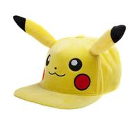 Pokemon Pikachu Plush with Ears Snapback Baseball Cap - Plush Soft Toy
