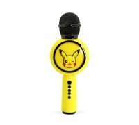 OTL Technologies PK1206 Pokemon Pikachu Popsing LED Light Up Wireless Karaoke Microphone with Voice Changer Mode - Yellow