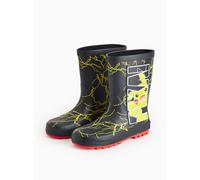 Pokemon Pikachu Print Black Wellies 10 Infant