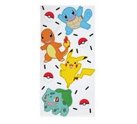 Pokemon Pikachu Schiggy Fandom Glumanda - Beach Towel Bath Towel - 100% Cotton - Dimensions 70 x 140 cm - POK-1049
