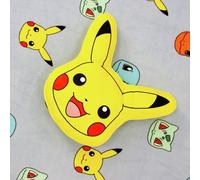 Pokémon Pikachu Shaped Cushion - Yellow - 35x35cm