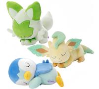 Pokemon Pikachu Sleeping Series Glaceon Leafeon Sylveon Plush Sprigatito Stuffed Doll Charizard Peluche Toy Hobbies Xmas Gift Gengar 18cm
