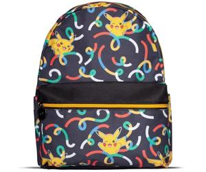 Pokemon Pikachu Sublimation All-Over Print Mini Backpack, Black (Mp045500pok)
