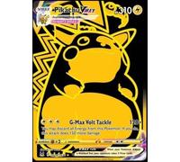 Pokemon - Pikachu VMax - TG29 - Trainer Gallery - Lost Origin - Full Art - Black & Gold Holo Foil Card