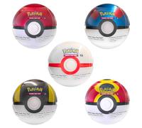 Pokémon PKM Pokeball Tin Fall 2025 DE, 3 Booster Packs + 2 Sticker Sheets