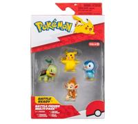 Pokemon - PKW Battle Figure Multipack (4-Pack) (2" Fig) 2" Pikachu (Female), 2" Chimchar, 2" Turtwig, 2" Piplup (TGT)/ Toys