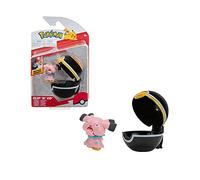 Pokémon PKW2656 Clip'n'Go Pokéball Snubbull & Luxury Ball, Official Pokéball with Detailed 5 cm Figure