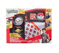 Pokemon PKW2713 Clip 'N' GO Bandolier Set-Includes 2-Inch Vulpix Battle Figure with Premier Luxury Ball Accessories, Multi