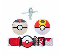 Pokémon PKW2717 Clip 'N' GO Belt Set-Includes 2-Inch Machop Battle Figure with R