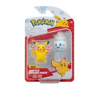 Pokémon PKW3028 Battle Figure Pack Winter Pikachu & Gelatini Official Figure Set