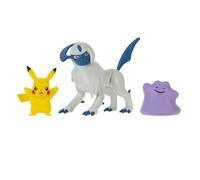 Pokémon PKW3044 Battle Figure Set - Pikachu, Ditto, Geckarbor, Official Figures Set