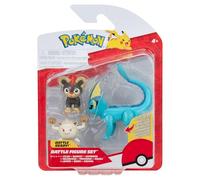 Pokémon PKW3612 Battle Figure Set - Leufeo, Menki, Aquana, Official Figure Set