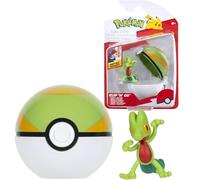 Pokémon PKW3639 - Clip'n'Go Poké Ball - Geckarbor & Nest Ball, Official Pokéball with 5 cm Figure